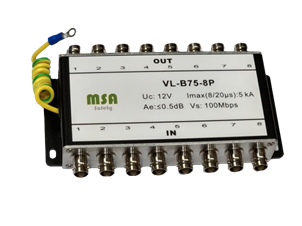 錄影主機同軸8路防雷器